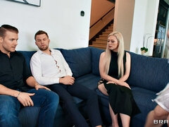 Spalnica, Velike joške, Blondinka, Fafanje, Dvojna penetracija, Muco, Trojček, Drgnjenje ob joške