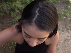 Pik sutte, Brunette, Komme i munden, Sædskud, Langt ned i halsen, Hundestilling, Pov, Fisse