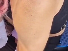 Picked up a Slutty Trance Passenger with a Big Cock on the Highway and Fucked Her. Hot Cruise