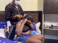 Afrikai, Pár, Felszarvazott, Férj