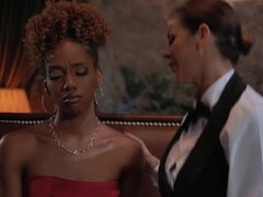 Closeup, Μαύρος, Διαφυλετικό, Φιλί, Λεσβία, Ώριμη γυναίκα, Οργασμός, Μουνί