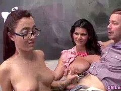 Point of view, ginger-haired, hand-job