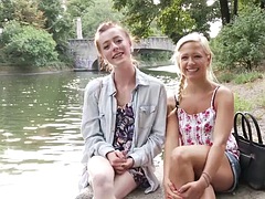 Tette grandi, Bionda, Toccando, Hardcore, Lesbica, Leccata, Rasata, Tette