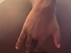 Black Bottom Plays with Thick Ass