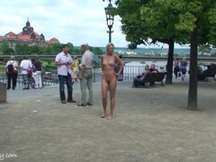 Slutty blonde Linda Amateur public naked