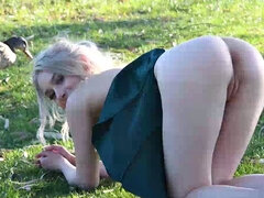 Blonde, Gode, Fétiche, Talons, Insertion, De plein air, Solo, Nénés