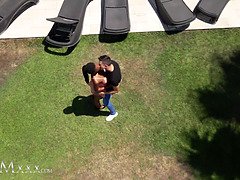 Big naturals ebony MILF Tina Fire intimate romantic sex with boyfriend