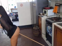 Hunn, Hjemmelaget, Kjøkken, Latina, Onani, Orgasme, Fitte, Stramt