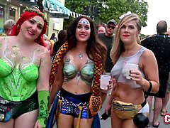 big boobs flashing fantasy fest whores 2019