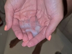 Leie, Spermaladung, Handjob, Dusche, Ehefrau