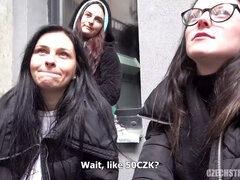 Baben, Brunett, Tjeckisk, Hd, Pengar, Naturliga tuttar, Tajt, Våt