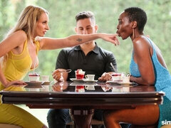 Micky Muffin and Zaawaadi are fucking with a white boyfriend