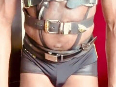 素人, 黒人, イギリス人, ジム, レザー, 熟年, 一人