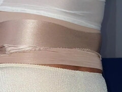 아마추어, 랑제리, 수음, 혼자, 스타킹