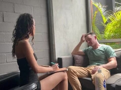 Hot Latina Psychologist Abby Carter Fucks Patient Andres Acosta - Rough Anal Cowgirl & Cumshot