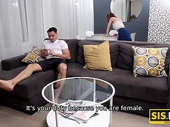 Sis.porn. thin chick does it with stepbrother who takes responsibility to tidy the building