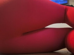 Big Ass Blonde Farting in Leggings