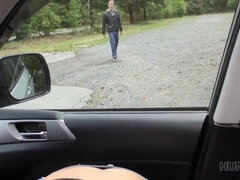 Victoria Daniels cheats on her boyfriend and fucks for cash in POV hunter video