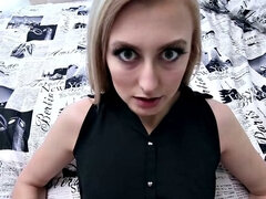 침실, 오랄섹스, 도기스타일, 셀카, 보지, 스커트