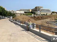 Bjraw, malena fellatio on Romeo Mancini, completes in gigantic facial!