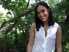 Dark haired teenage chick named Jenny Sapphire gets nailed in POV