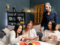 18, Grupa, Lizanie, Cipka, Ogolona, Nastolatki