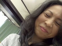 Azjatka, Obciąganie, Sperma, Palcówka, Obciąganie, Mąż, Dojrzałe, Mama