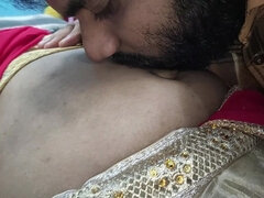 Amatorka, Tyłek, Para, Dziewczyna, Indyjski, Całować, Żona