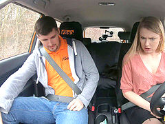 Avsugning, Bil, Sperma shot, Europeisk, Verklighet