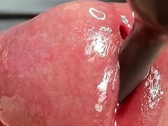 Enthousiasteling, Grote lul, Sperma shot, Dominante vrouw, Fetisj, Handbeurt, Orgasme