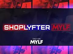 Violet Monroe submits to shoplyfter Mylf and takes a load on her glasses