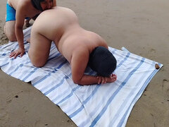 Amatéři, Lízaní zadků, Bbw, Pláž, Nudistka, Venku, Pička, Tabu