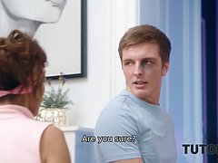 Americano, Tette grandi, Nero, Coppia, Matura, Tatuaggi, Maestra, Tette