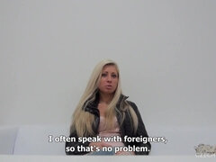 Blonde Mature Czech Andrea - Big tits in POV casting