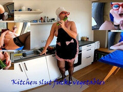 Kitchen Slut Fucks Vegetables