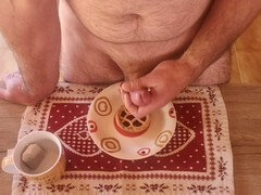 Enthousiasteling, Mollig, Sperma shot, Eten, Homo, Italiaans, Masturbatie, Slikken