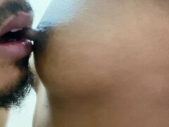 18 jaar, Enthousiasteling, Stel, Kut duiken, Tiener, Tieten likken