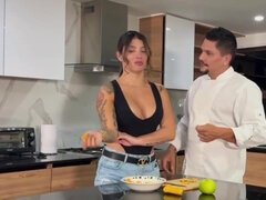 Anal, Sucer une bite, Brunette brune, Tir de sperme, Queue, Épouse