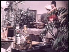 Two Hot Vintage MILFs with Hairy Pussy Ass Fucked and Cummed in Mouth by Huge Cock