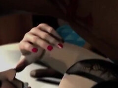 Tredimensionell, Stor kuk, Dubbelpenetrering, Granny, Mogen, Nylon, Strumpbyxor, Stockings