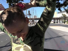 Blondine, Stiefel, Kleid, Freundin, Pov, Muschi, Dürr, Titten