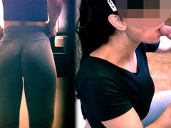 Fångad, Otrohet, Sperma i munnen, Sperma shot, Smutsig, Gym, Milf, Våt