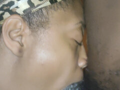 Amatorka, Amerykański, Czarny, Obciąganie, Para, Dziewczyna