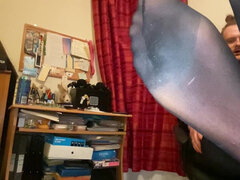 Amatoriale, Fetish, Fatto in casa, Pantaloncini sintetici, Solo, Calze