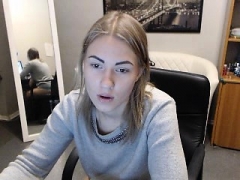 Amador amadora, Loiroa, Masturbação, Solo chão, Adolescente, Brinquedos, Câmera de web webcam