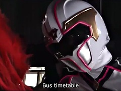 White ninja heroine defeated eng sub