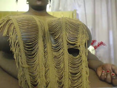 Africano africana, Amador amadora, Negroa, Lingerie, Maduroa, Solo chão, Câmera de web webcam