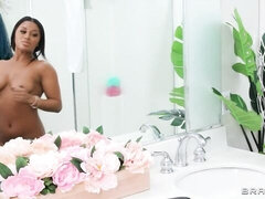 Bagno, Nero, Pompino, Di colore, Interrazziale, Tette naturali, Ragazza, Guardone