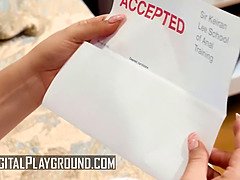 Kimber Woods Gets Her First Hardcore Anal Lesson After Being Late