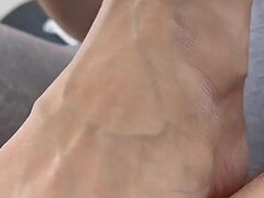Amateur, Pies, Fetiche de pies, Masturbacion con pies, Casero, Pov